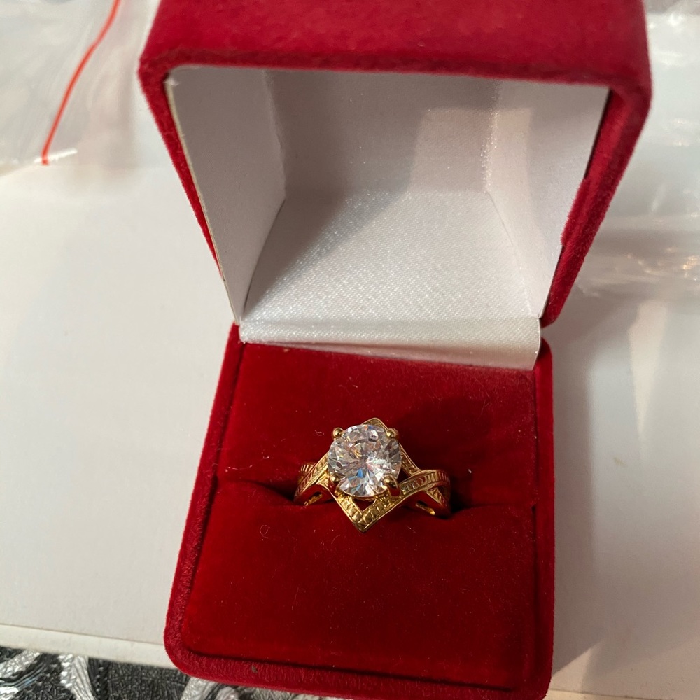 18k gold filled ring